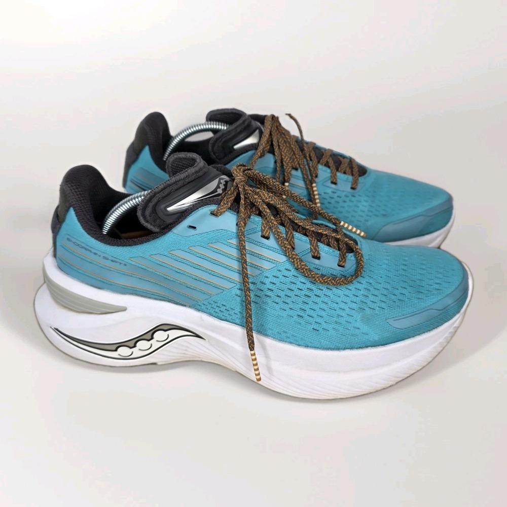 Saucony Men's Endorphin Shift 3 Sneaker Agave Blue/Basalt Size 8